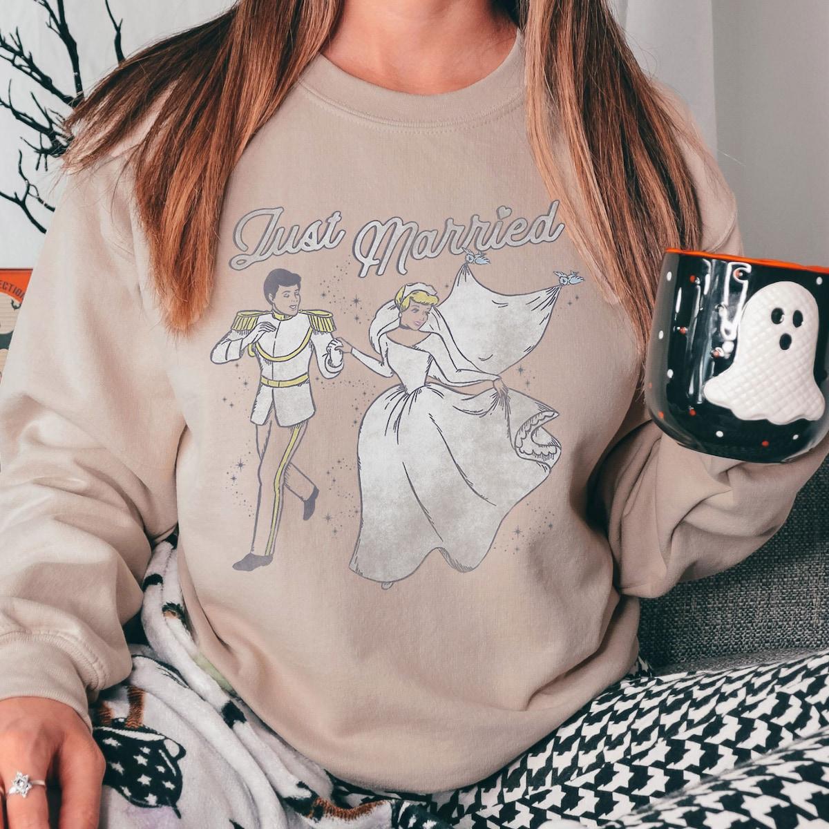 Cinderella Prince And Princess Just Married Shirt 3