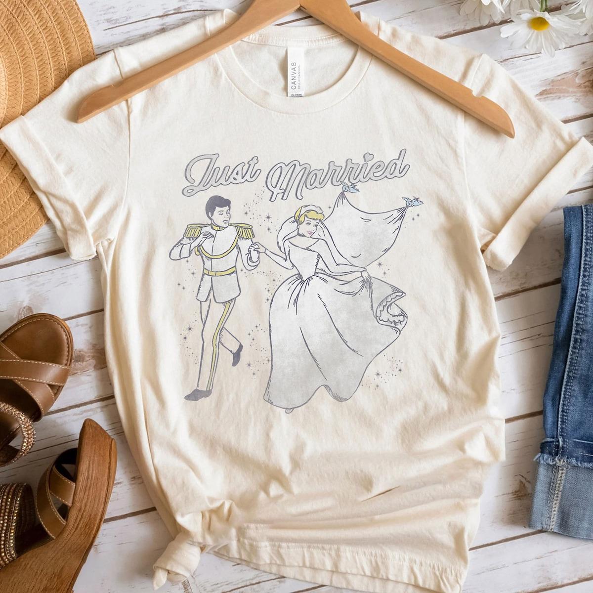 Cinderella Prince And Princess Just Married Shirt 4