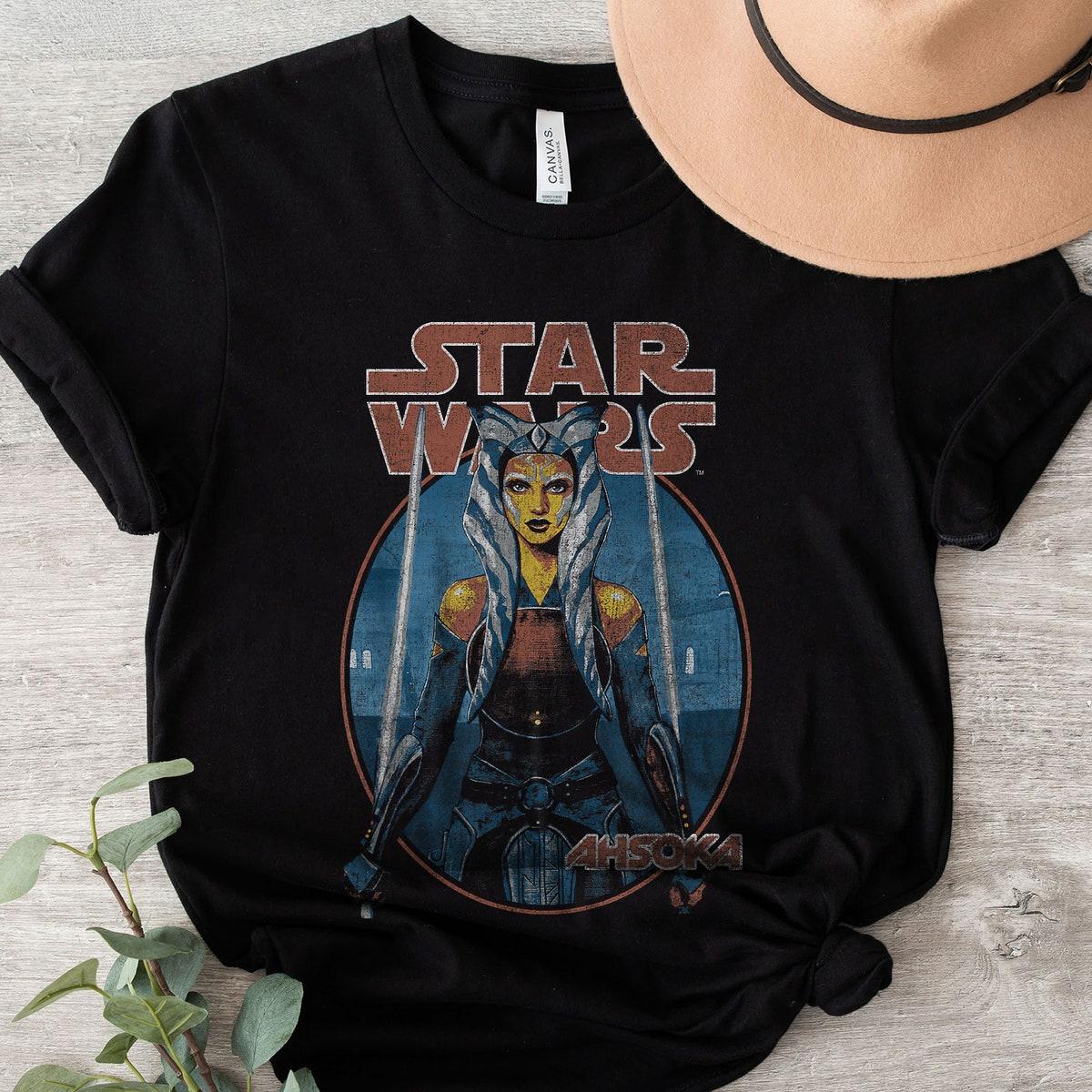 Classic Ahsoka Tano Twin Sabers Vintage Portrait Star Wars Shirt 4