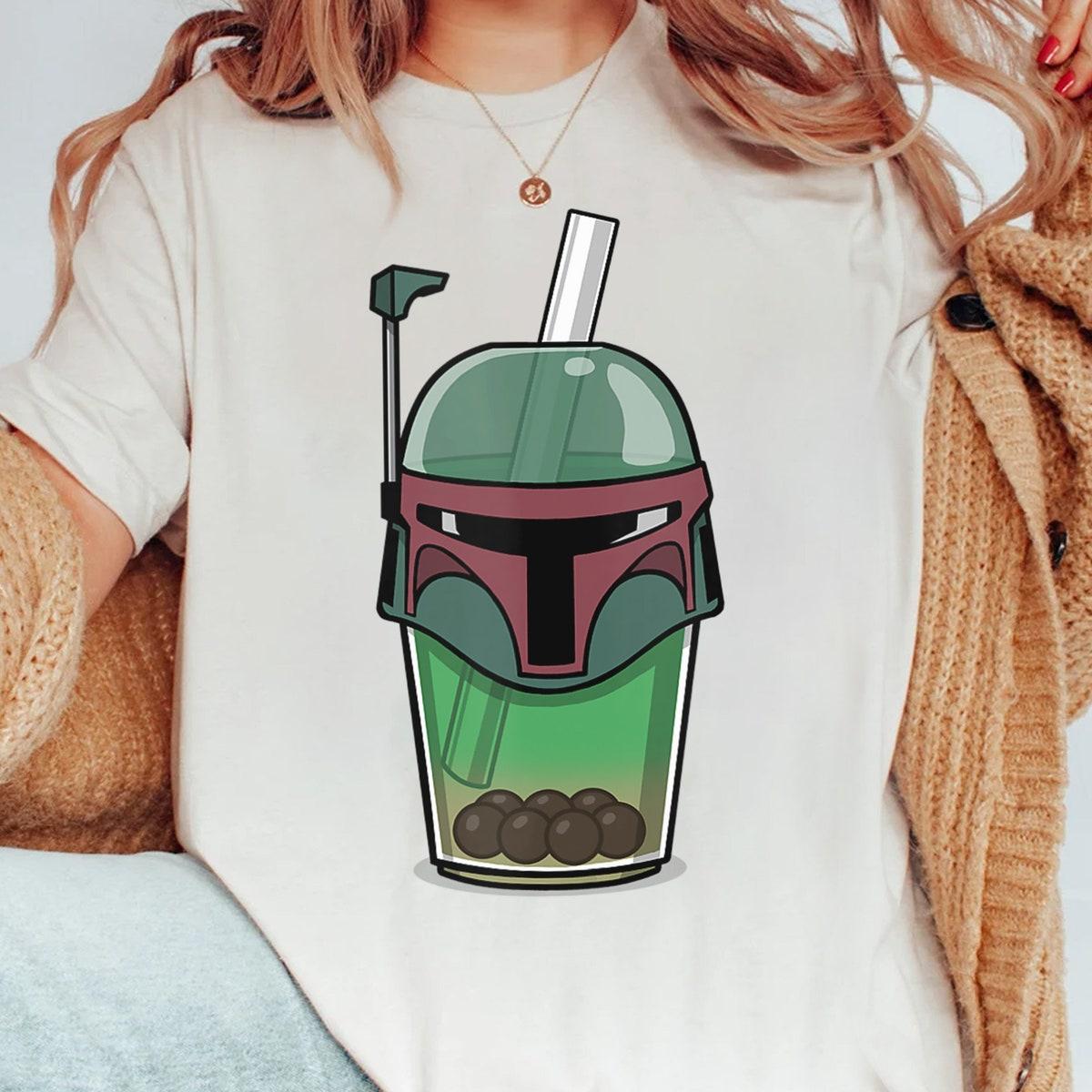 Classic Boba Fett Bounty Hunter Boba Tea Comic Star Wars Shirt 1