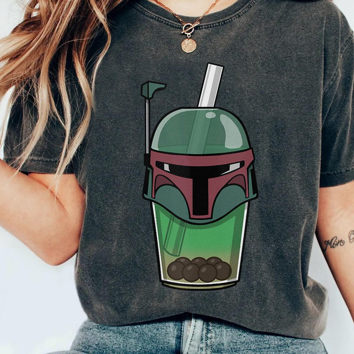 Classic Boba Fett Bounty Hunter Boba Tea Comic Star Wars Shirt 2