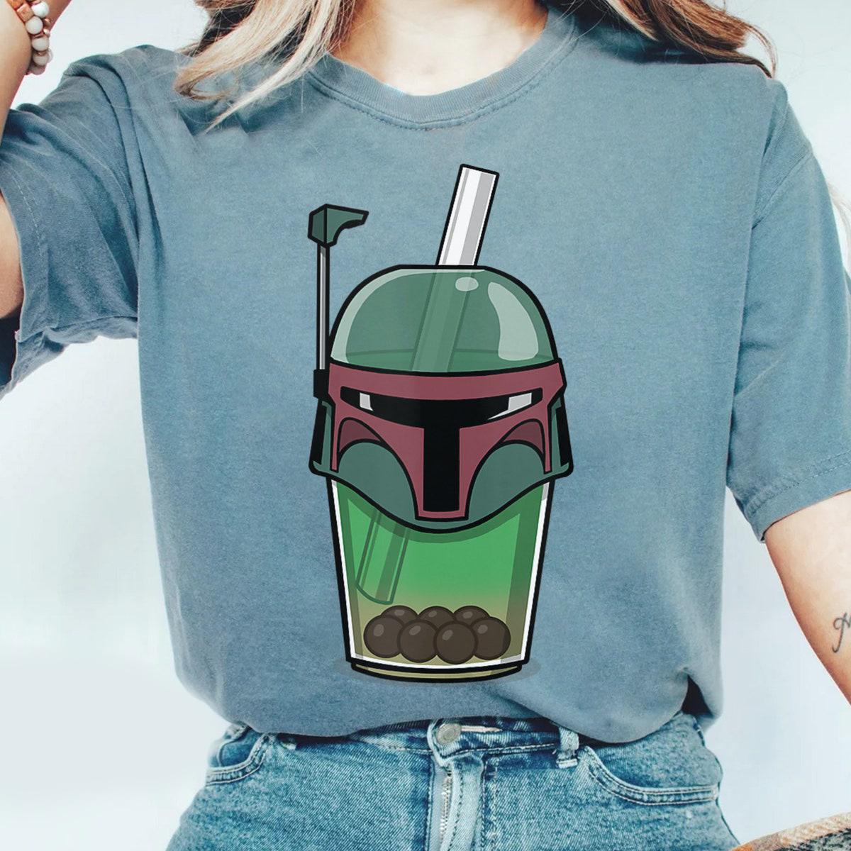 Classic Boba Fett Bounty Hunter Boba Tea Comic Star Wars Shirt 3