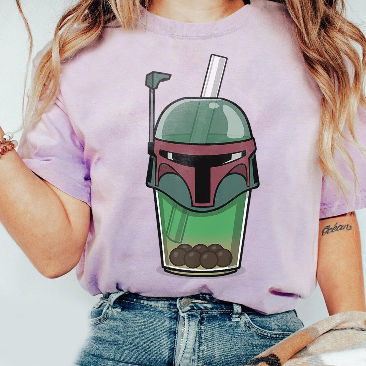 Classic Boba Fett Bounty Hunter Boba Tea Comic Star Wars Shirt 4