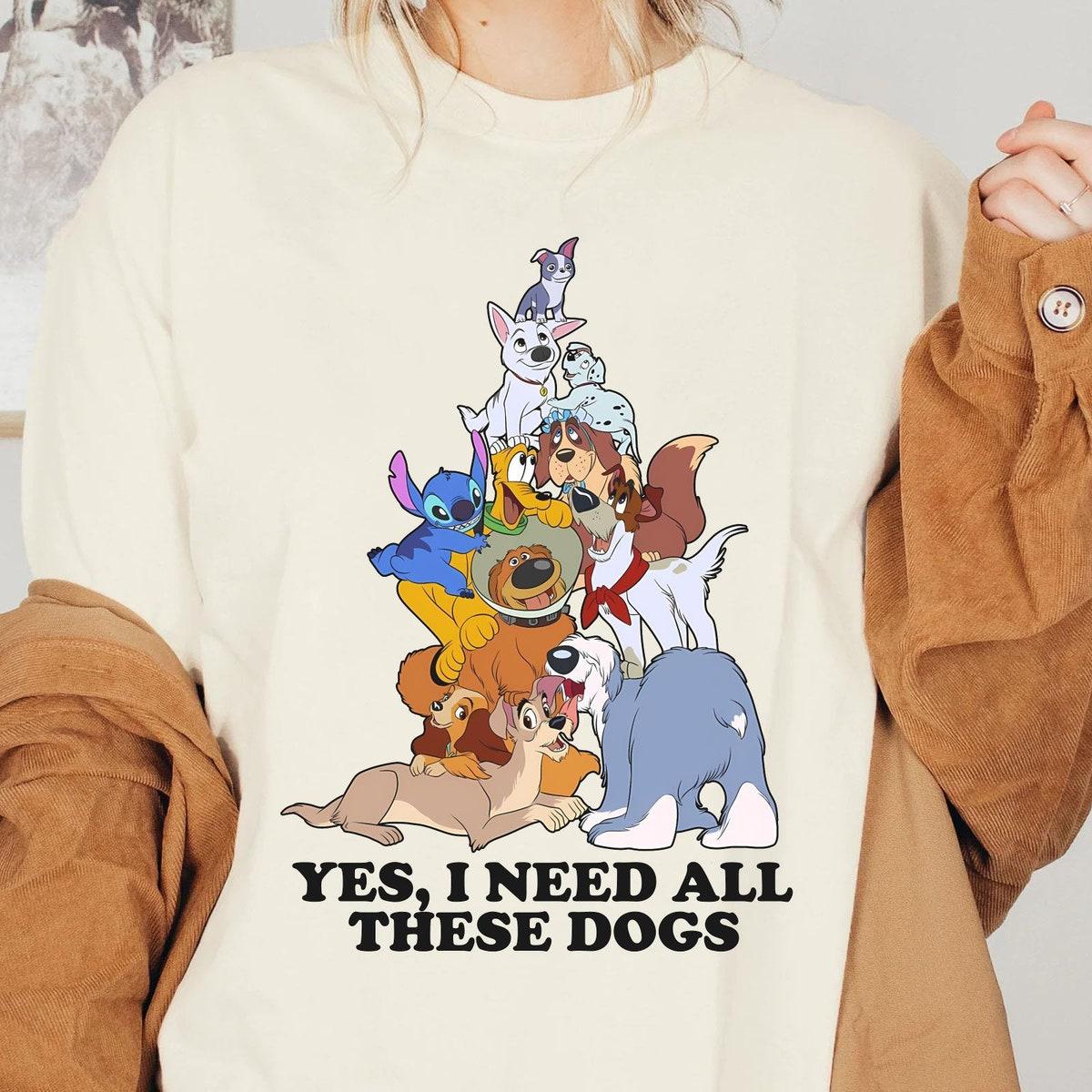 Classic Dogs I Need All These Dogs Disney Shirt 1