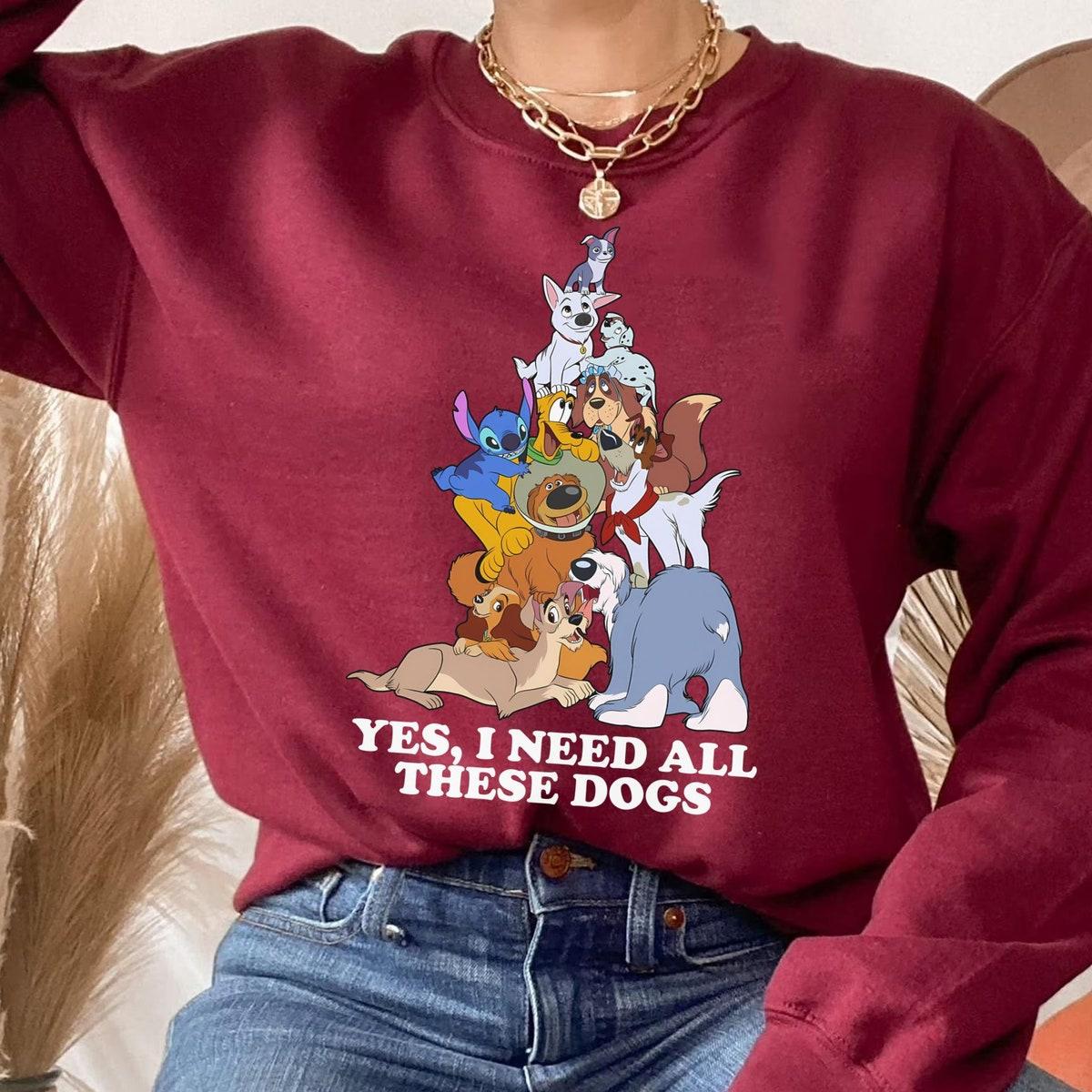 Classic Dogs I Need All These Dogs Disney Shirt 4