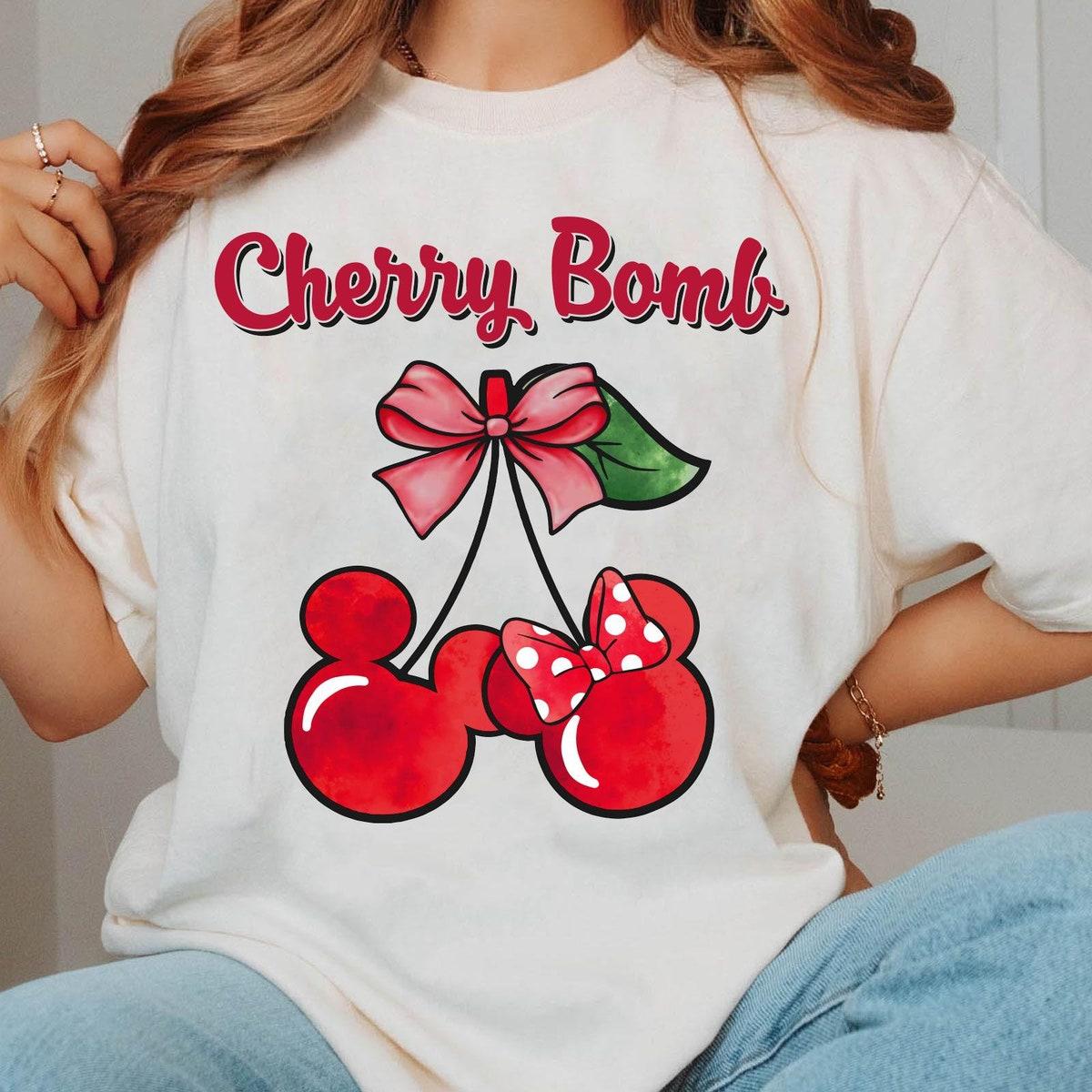 Coquette Mickey Minnie Mouse Cherry Bomb Shirt 1