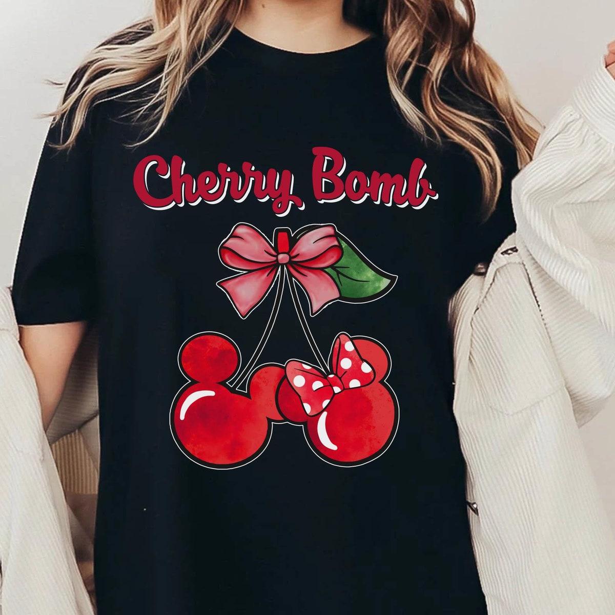 Coquette Mickey Minnie Mouse Cherry Bomb Shirt 2