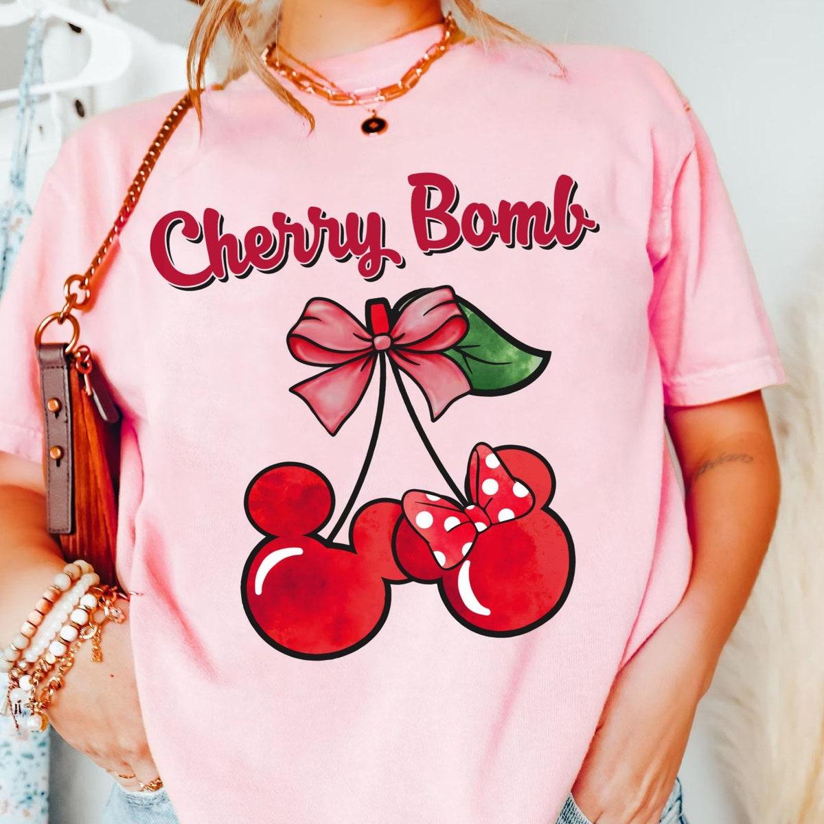 Coquette Mickey Minnie Mouse Cherry Bomb Shirt 3