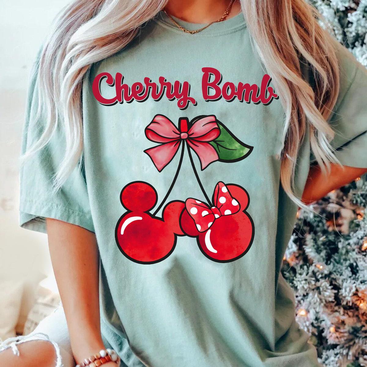 Coquette Mickey Minnie Mouse Cherry Bomb Shirt 5