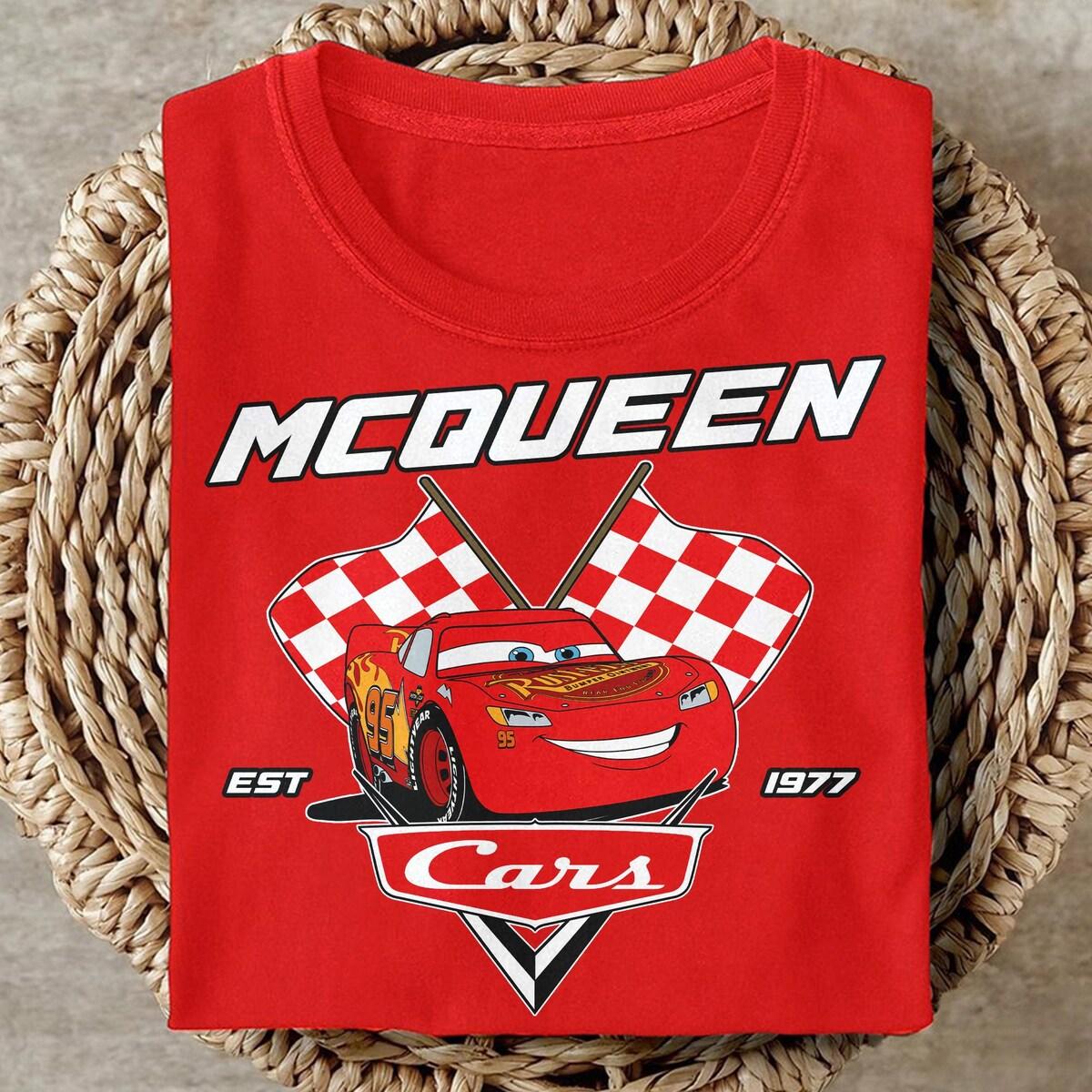 Custom Cars Pixar Lightening Mcqueen And Cars Friends Vacation Matching Shirt 2