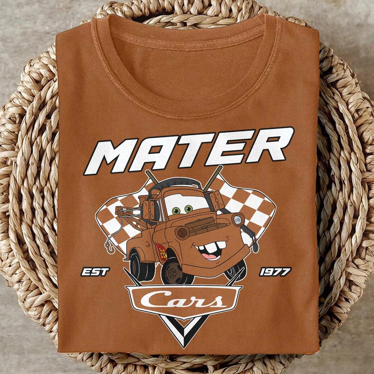 Custom Cars Pixar Lightening Mcqueen And Cars Friends Vacation Matching Shirt 6