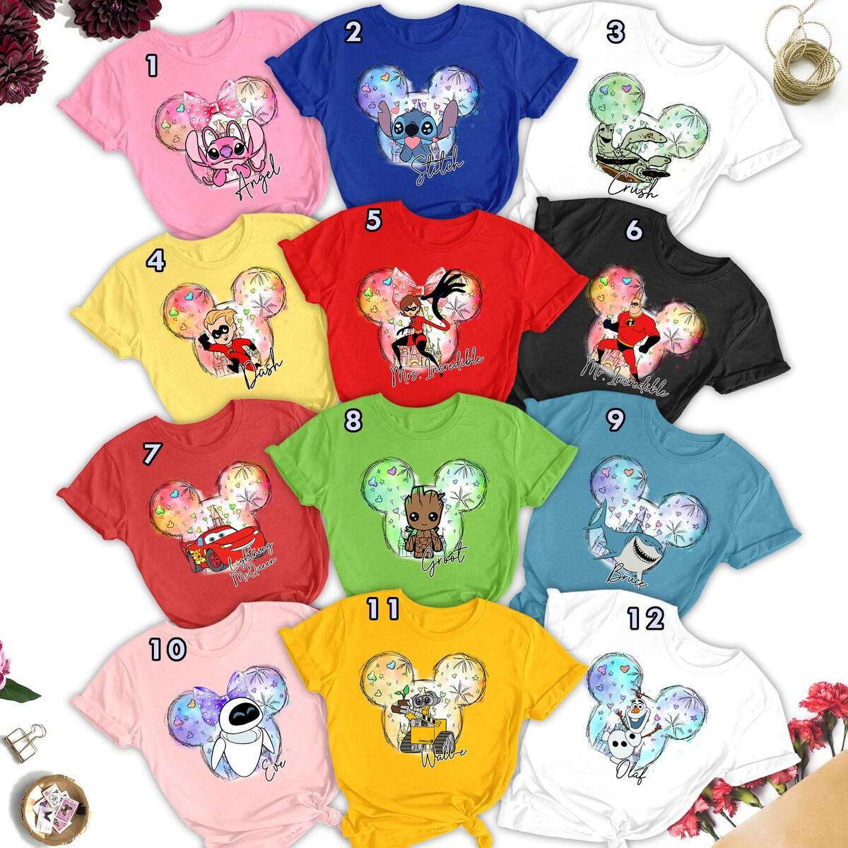 Custom Cartoon Characters Group Matching Shirt 1