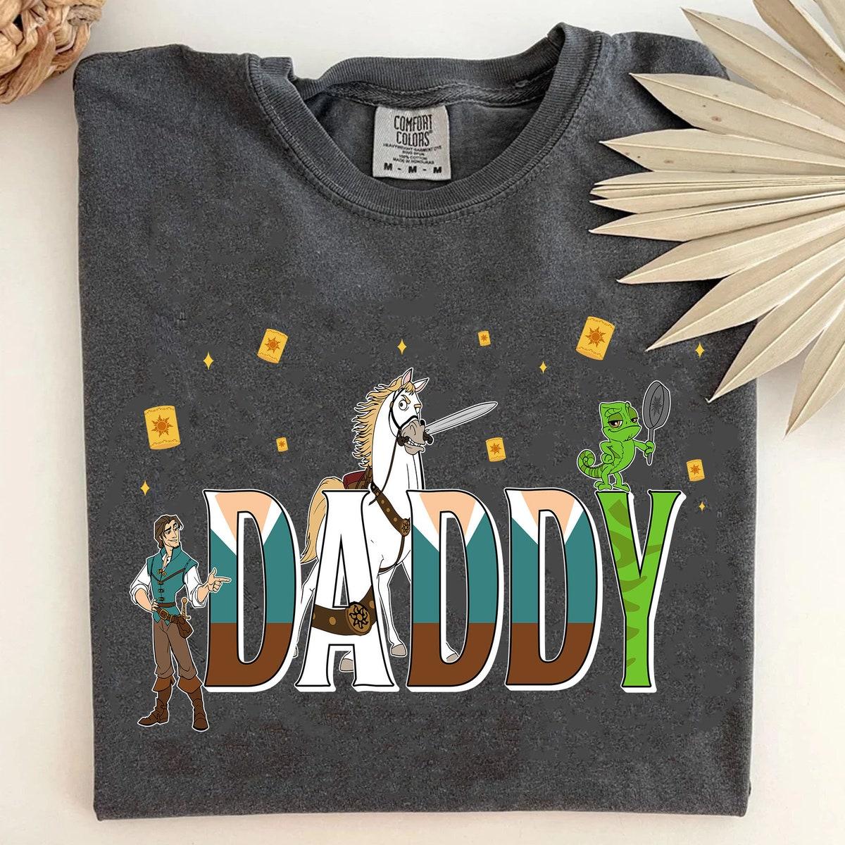 Custom Daddy With Tangled Themed Personalized Shirt 1