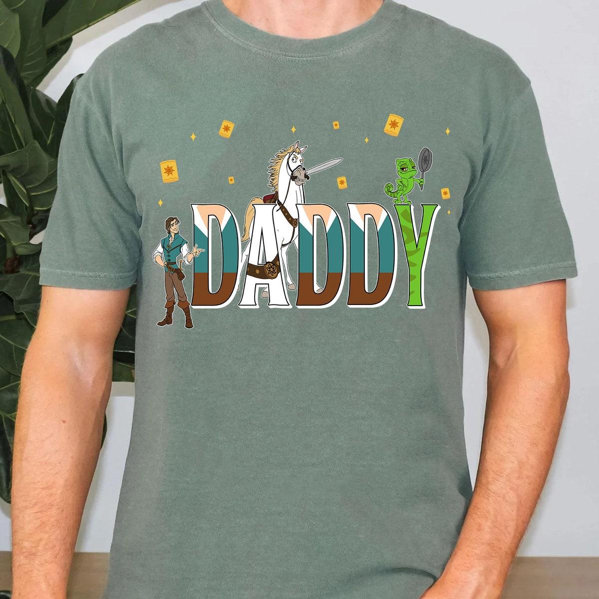 Custom Daddy With Tangled Themed Personalized Shirt 3