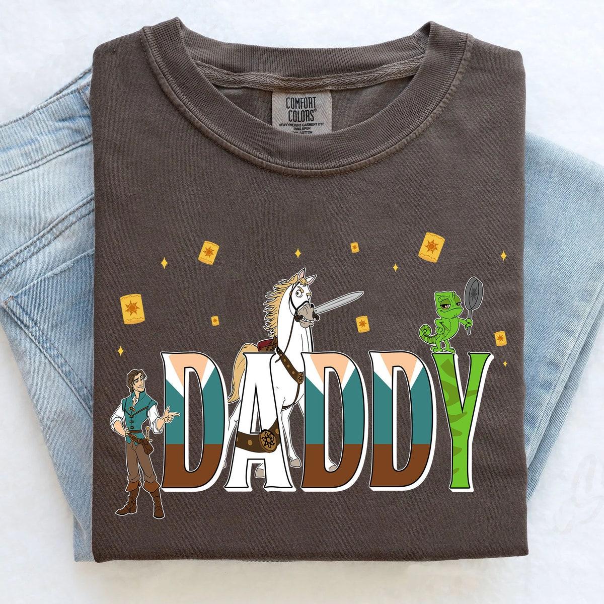 Custom Daddy With Tangled Themed Personalized Shirt 5