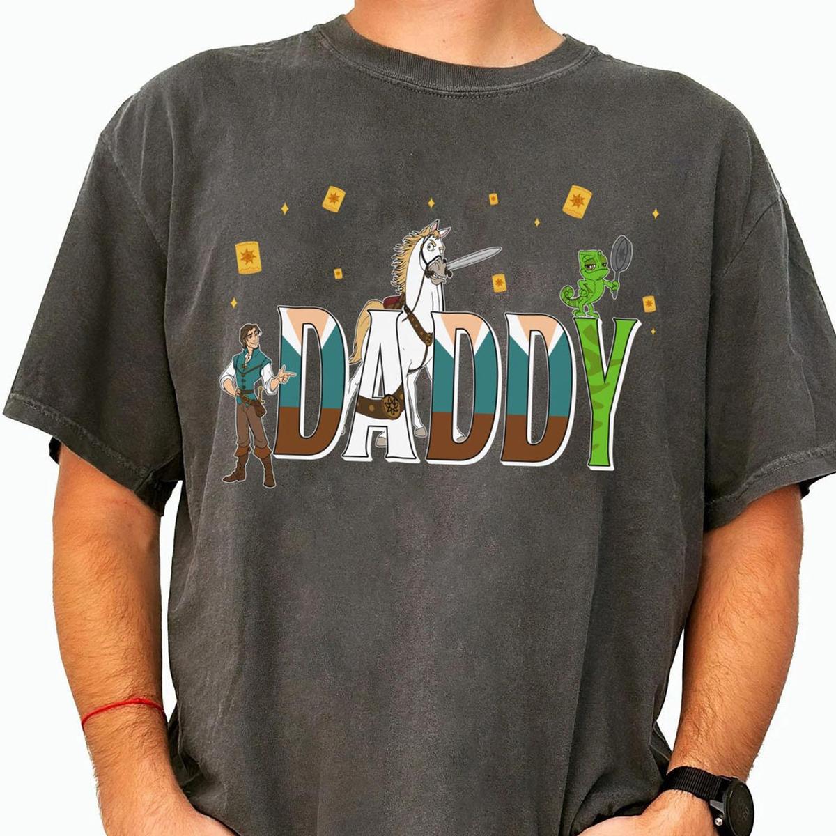 Custom Daddy With Tangled Themed Personalized Shirt 6