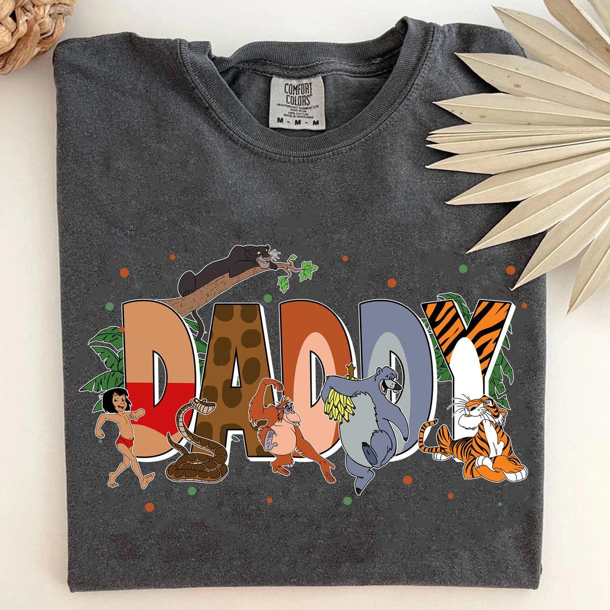 Custom Daddy With The Jungle Book Themed Personalized Shirt 1