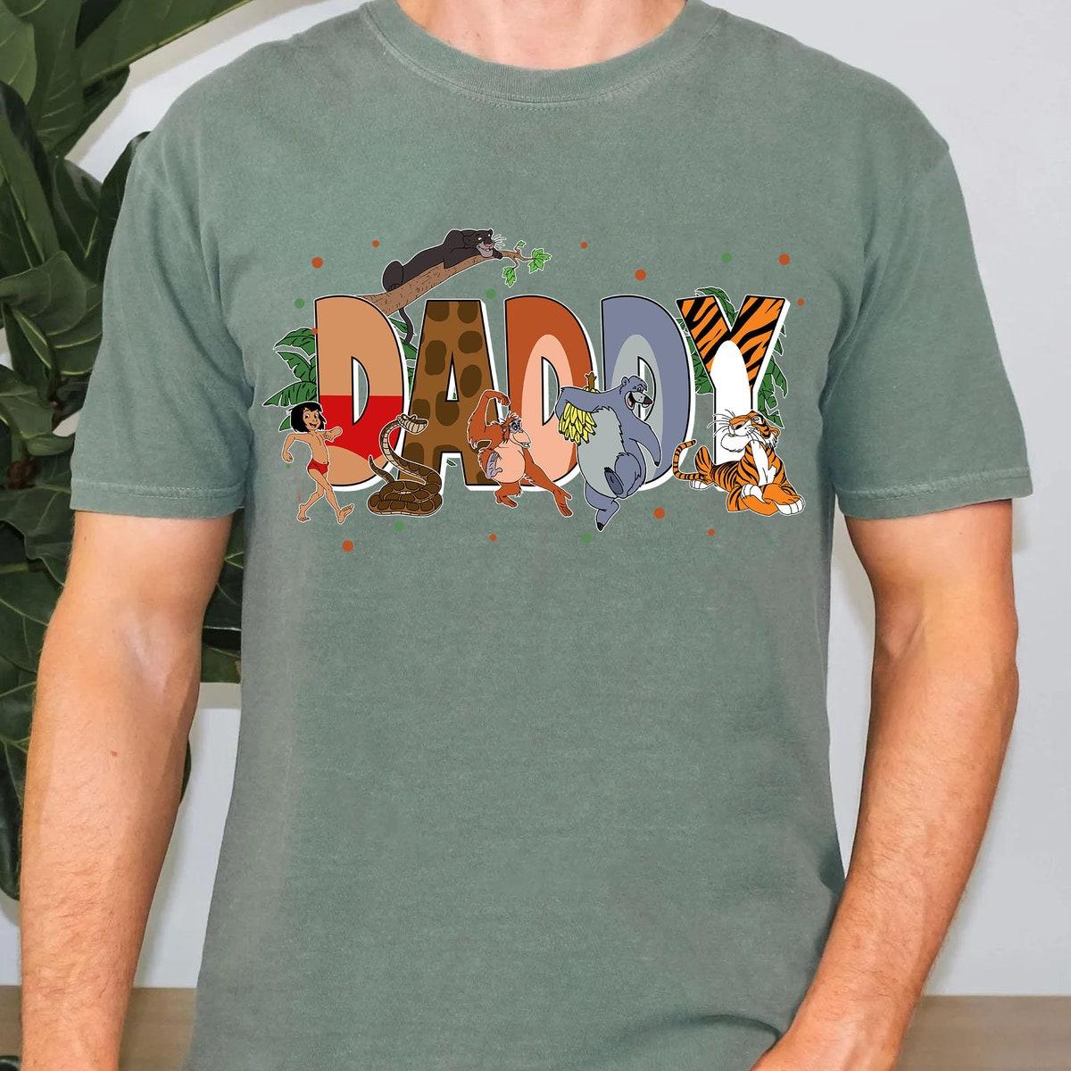 Custom Daddy With The Jungle Book Themed Personalized Shirt 3