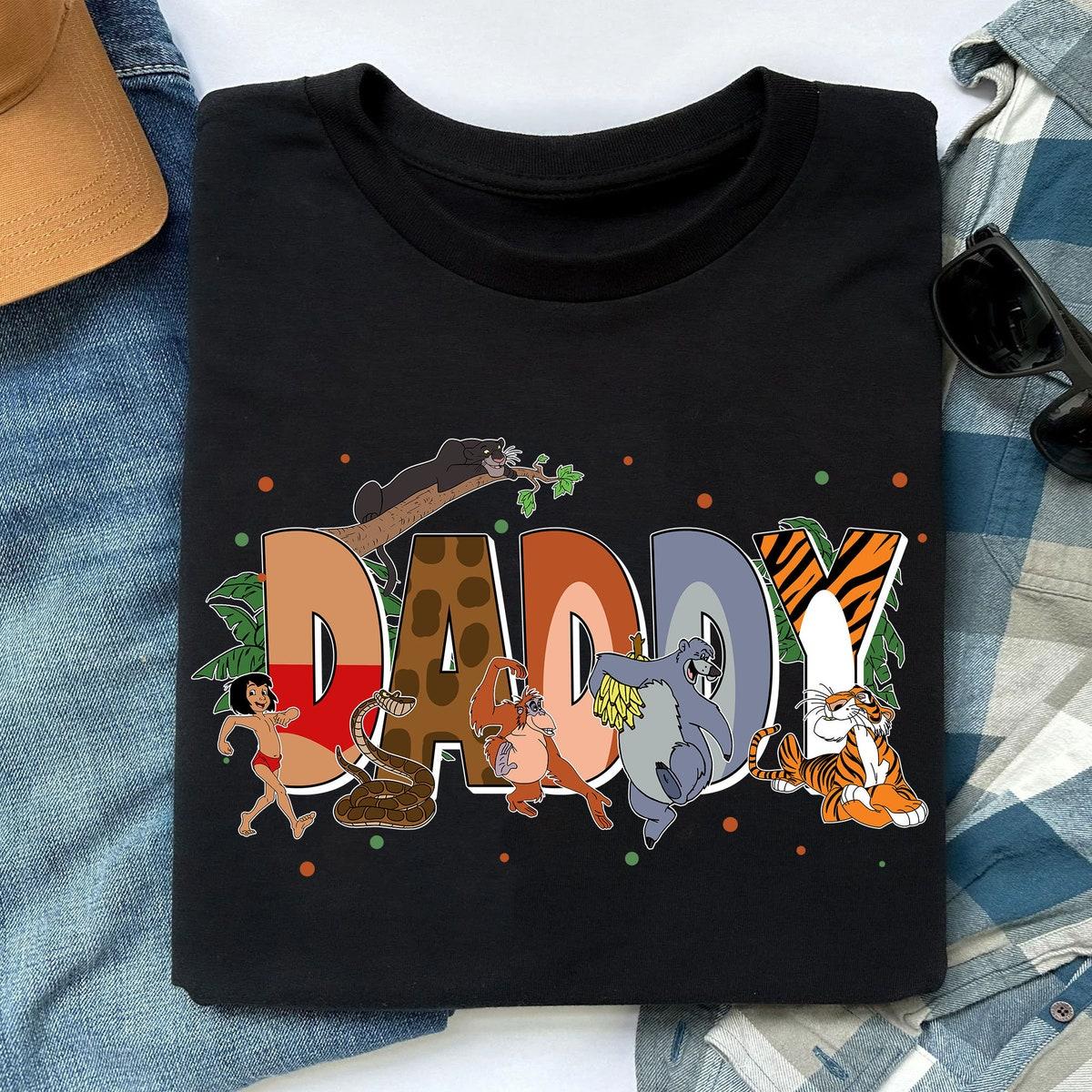 Custom Daddy With The Jungle Book Themed Personalized Shirt 4