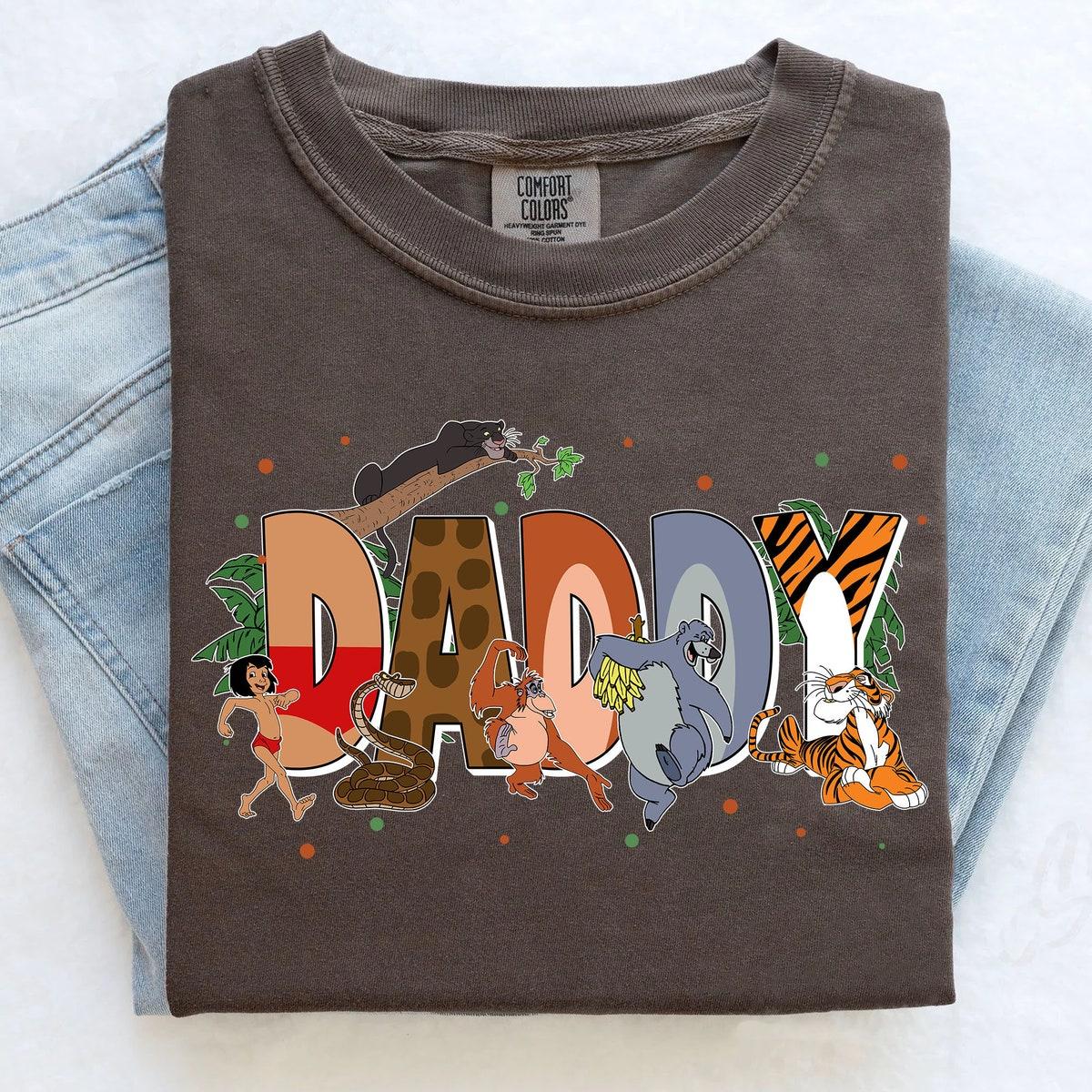 Custom Daddy With The Jungle Book Themed Personalized Shirt 5