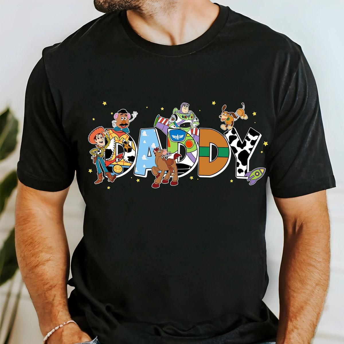 Custom Daddy With Toy Story Themed Personalized Shirt 3