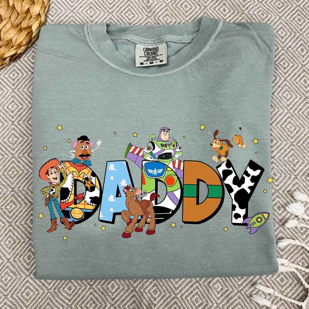 Custom Daddy With Toy Story Themed Personalized Shirt 6