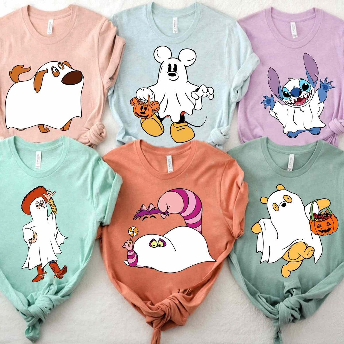 Custom Disney Characters Boo Halloween Shirt 1