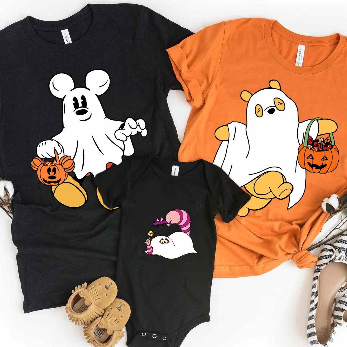 Custom Disney Characters Boo Halloween Shirt 3