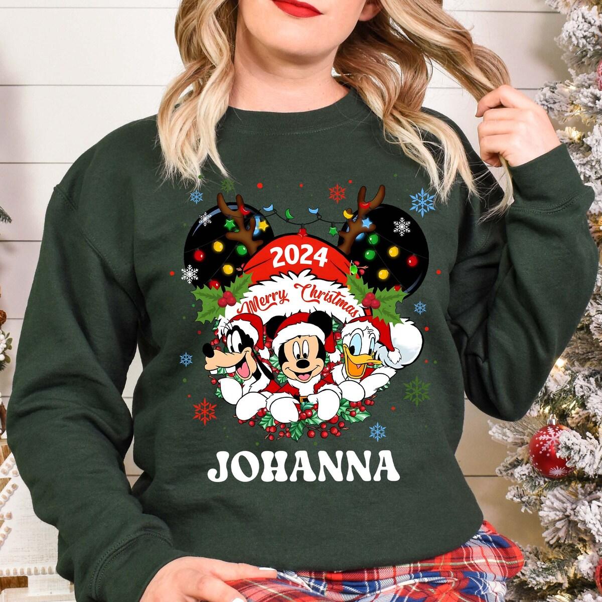 Custom Disney Mickey Mouse And Friends Christmas Shirt 5