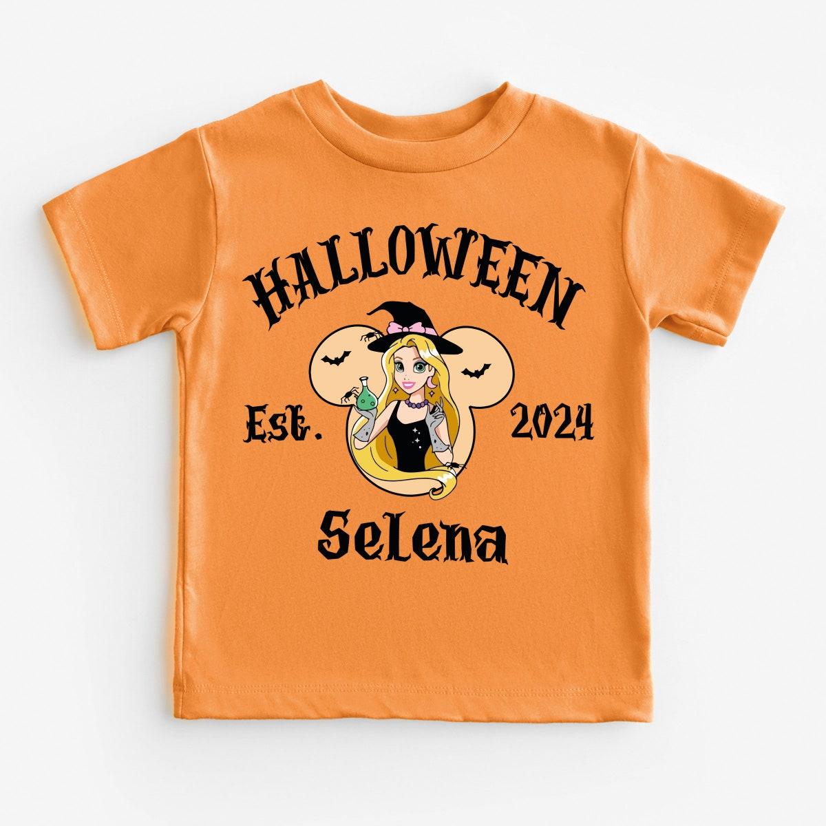 Custom Disney Princesses Halloween Est 2024 Shirt 5