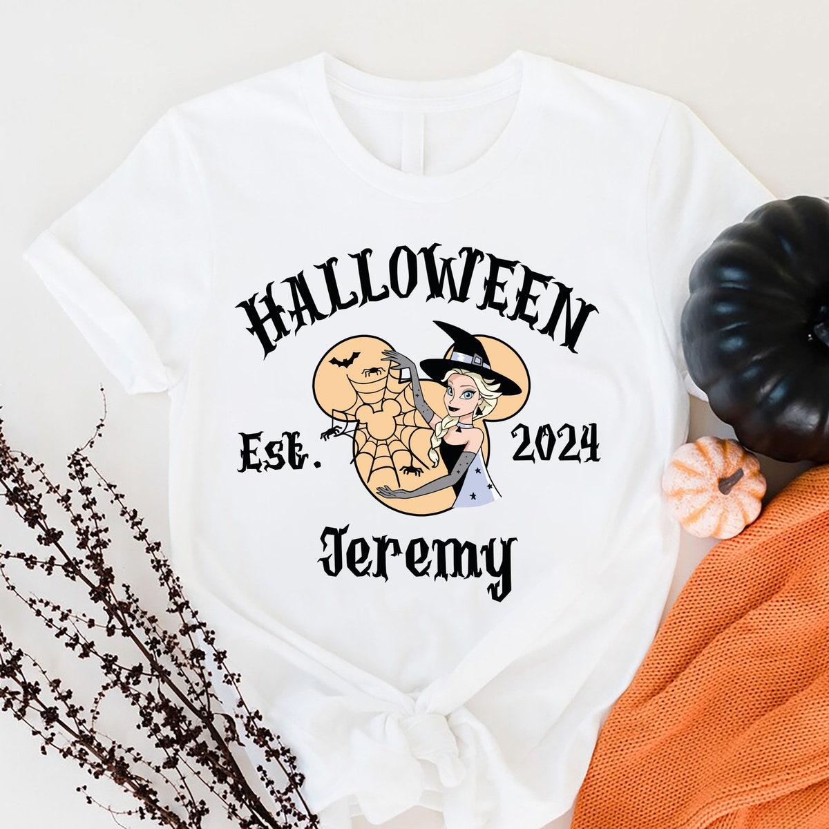 Custom Disney Princesses Halloween Est 2024 Shirt 6