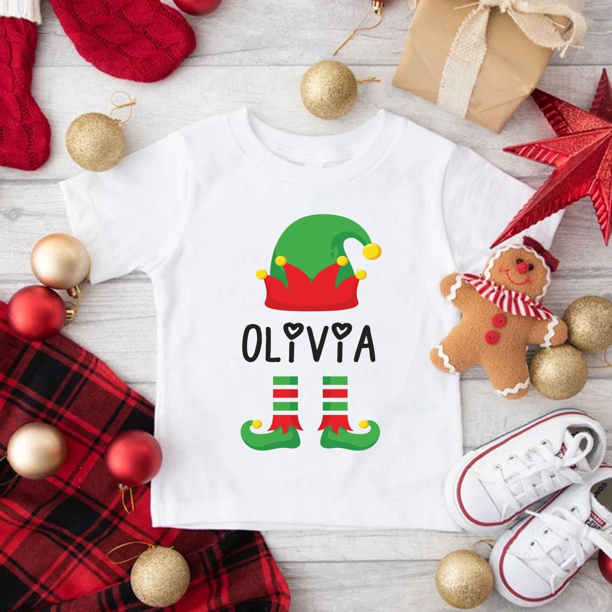 Custom Elf Family Shirt Santa Crew Tee 2