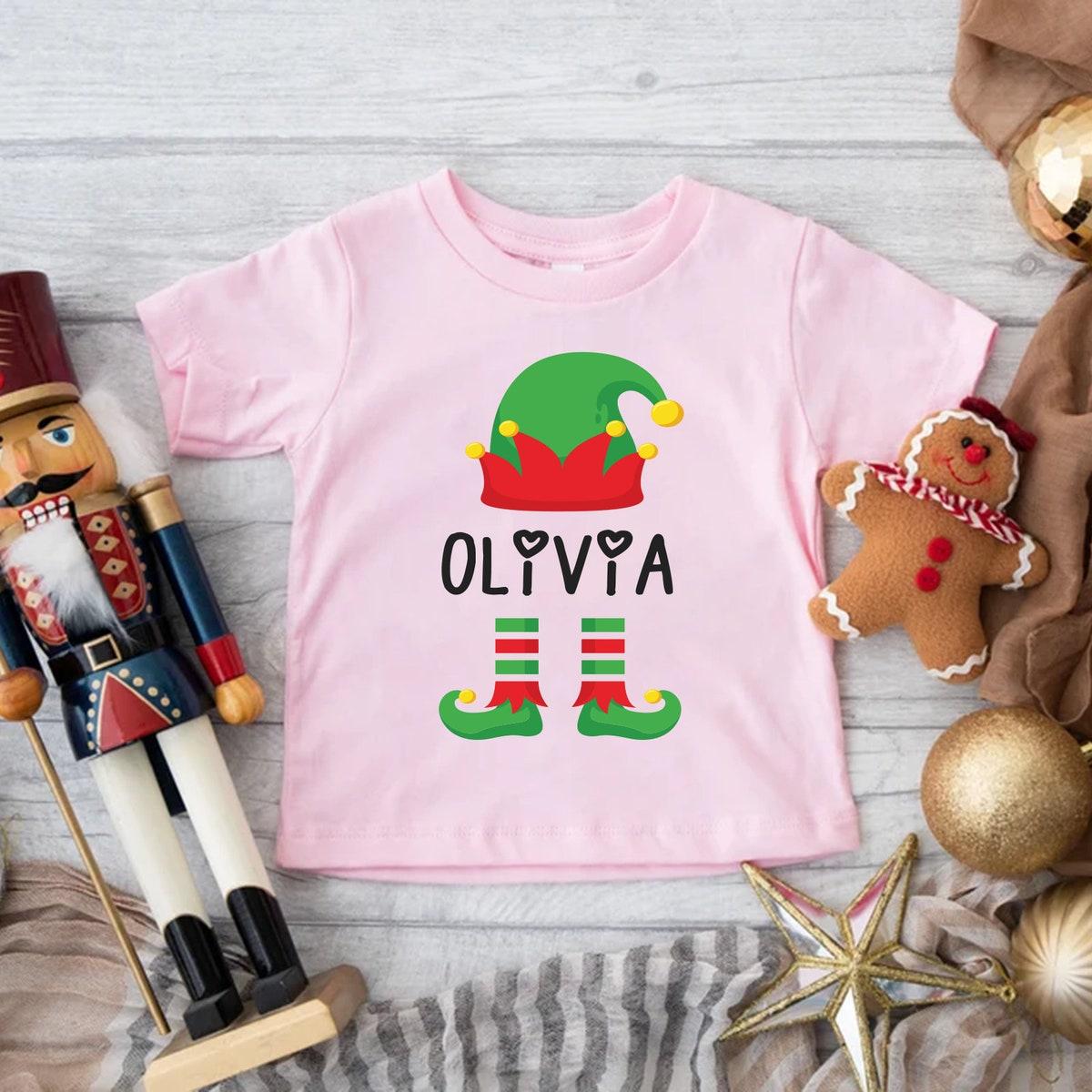 Custom Elf Family Shirt Santa Crew Tee 3