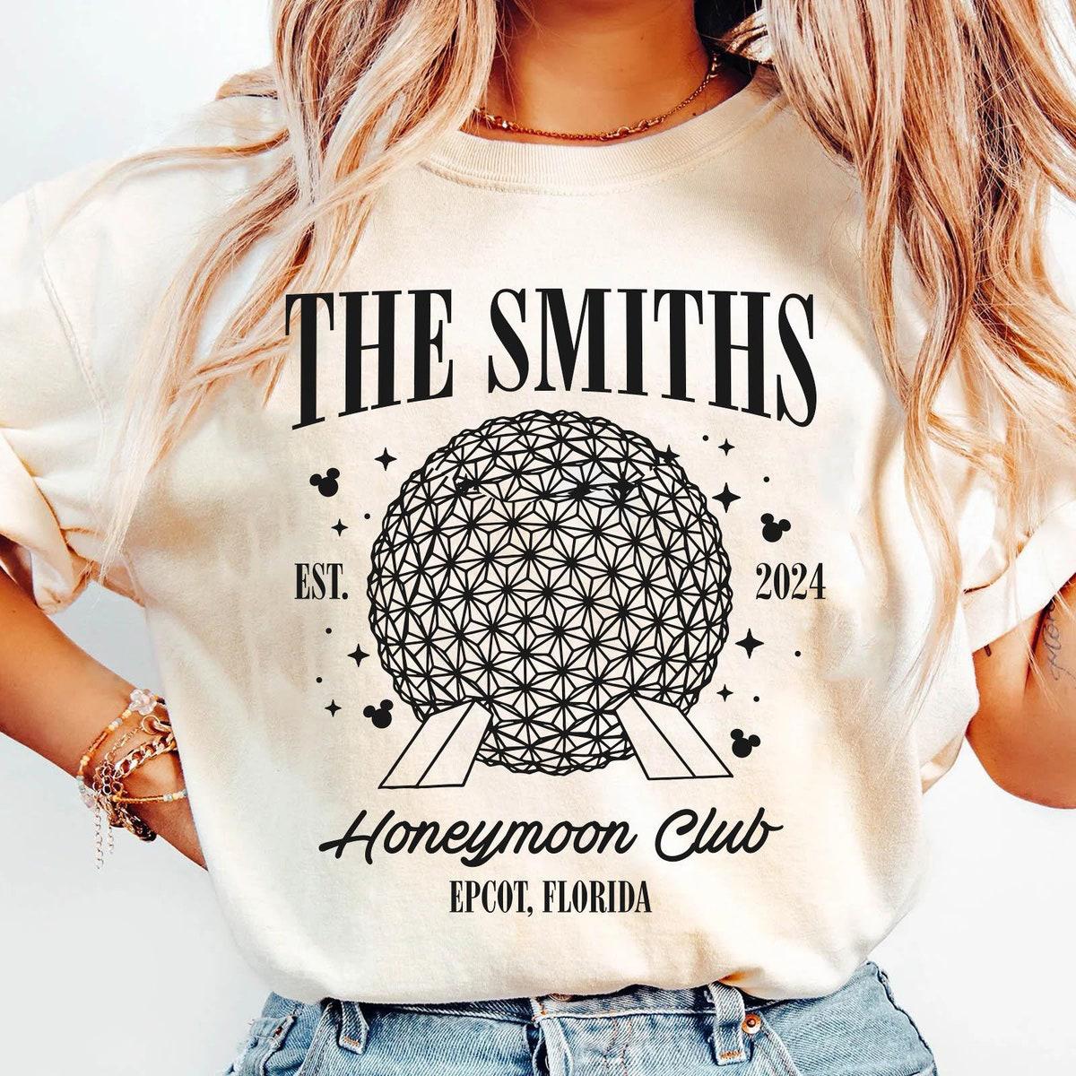 Custom Epcot Couple Honeymoon Club Shirt 2