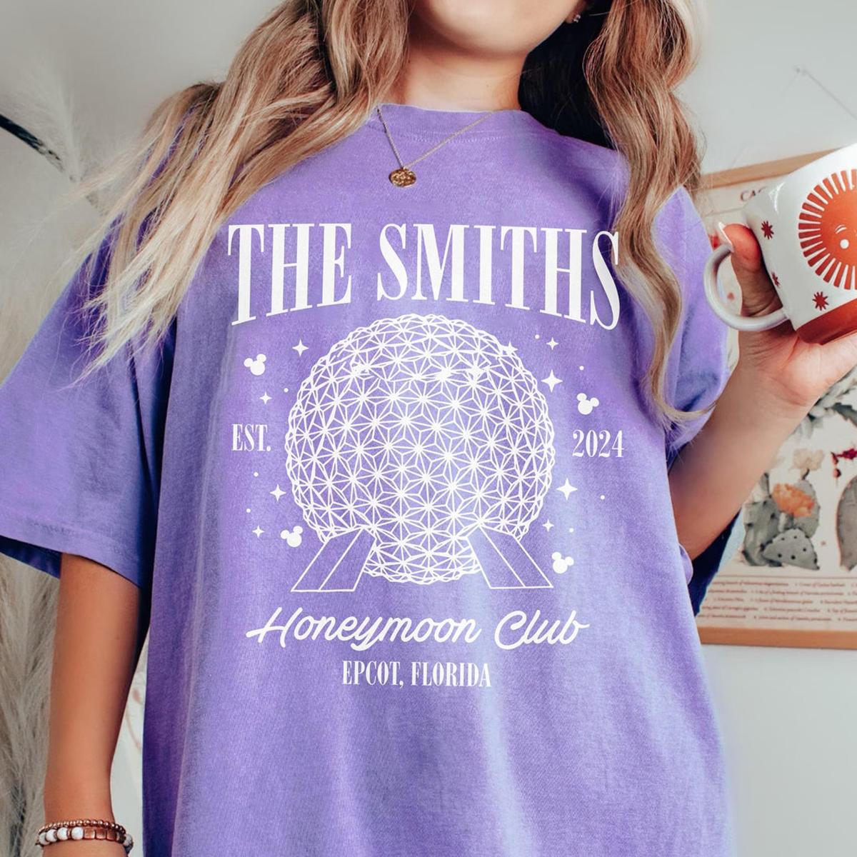 Custom Epcot Couple Honeymoon Club Shirt 4