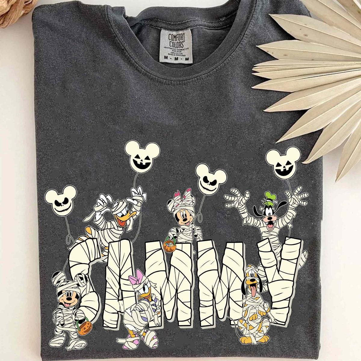 Custom Halloween Mickey And Friends Mummy Shirt 1