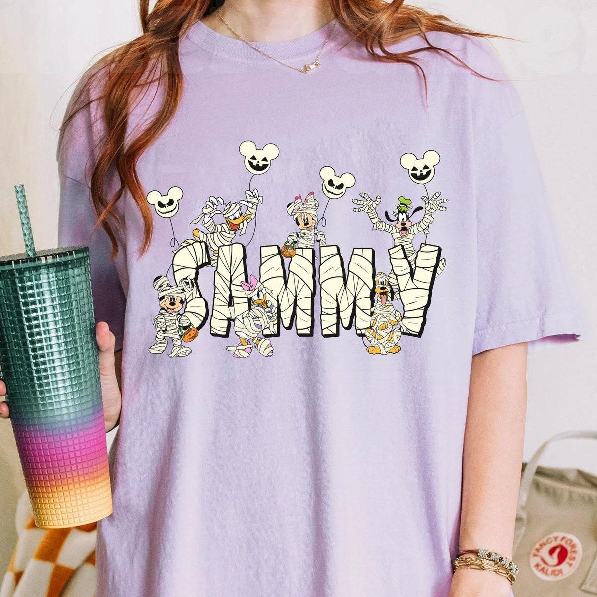 Custom Halloween Mickey And Friends Mummy Shirt 2