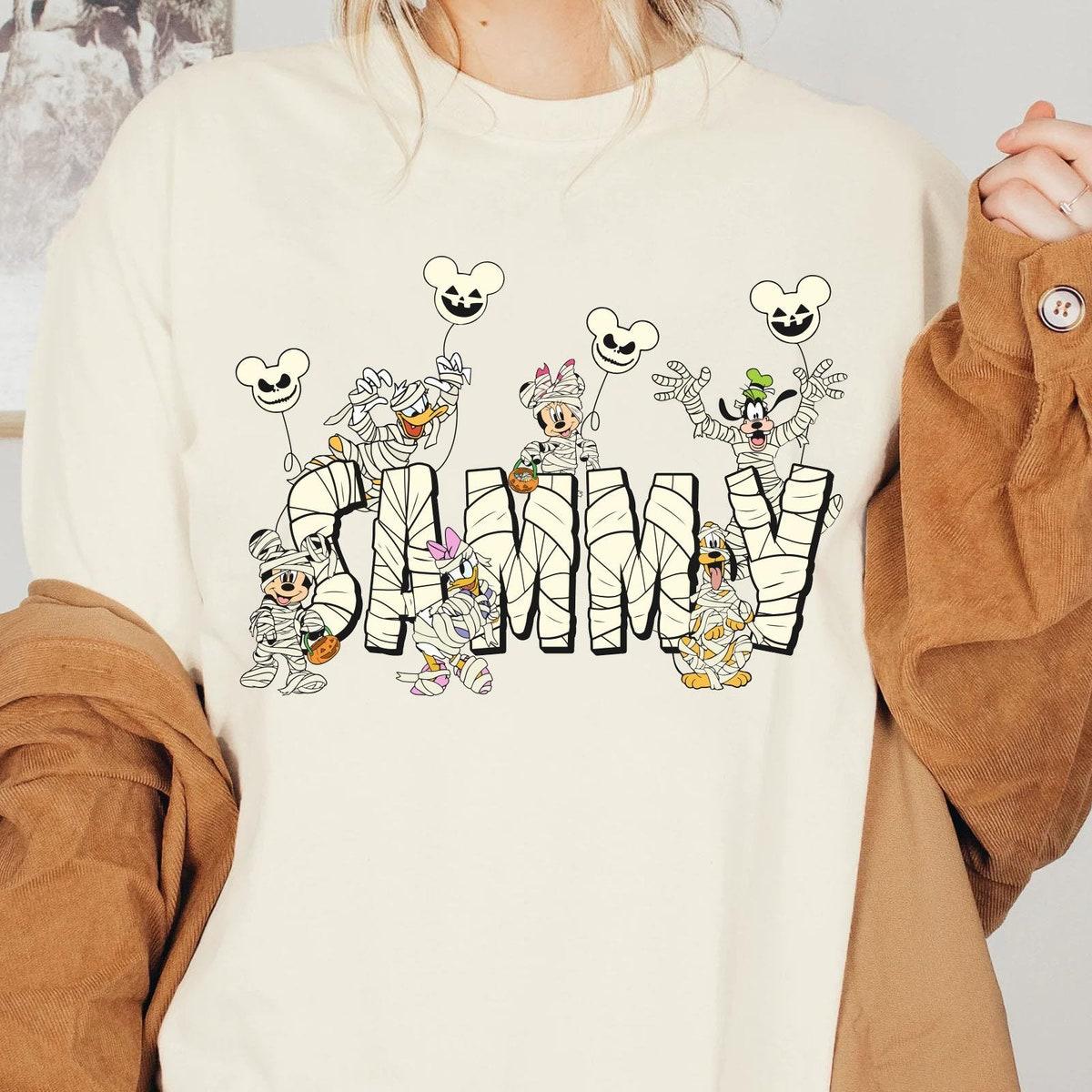 Custom Halloween Mickey And Friends Mummy Shirt 5