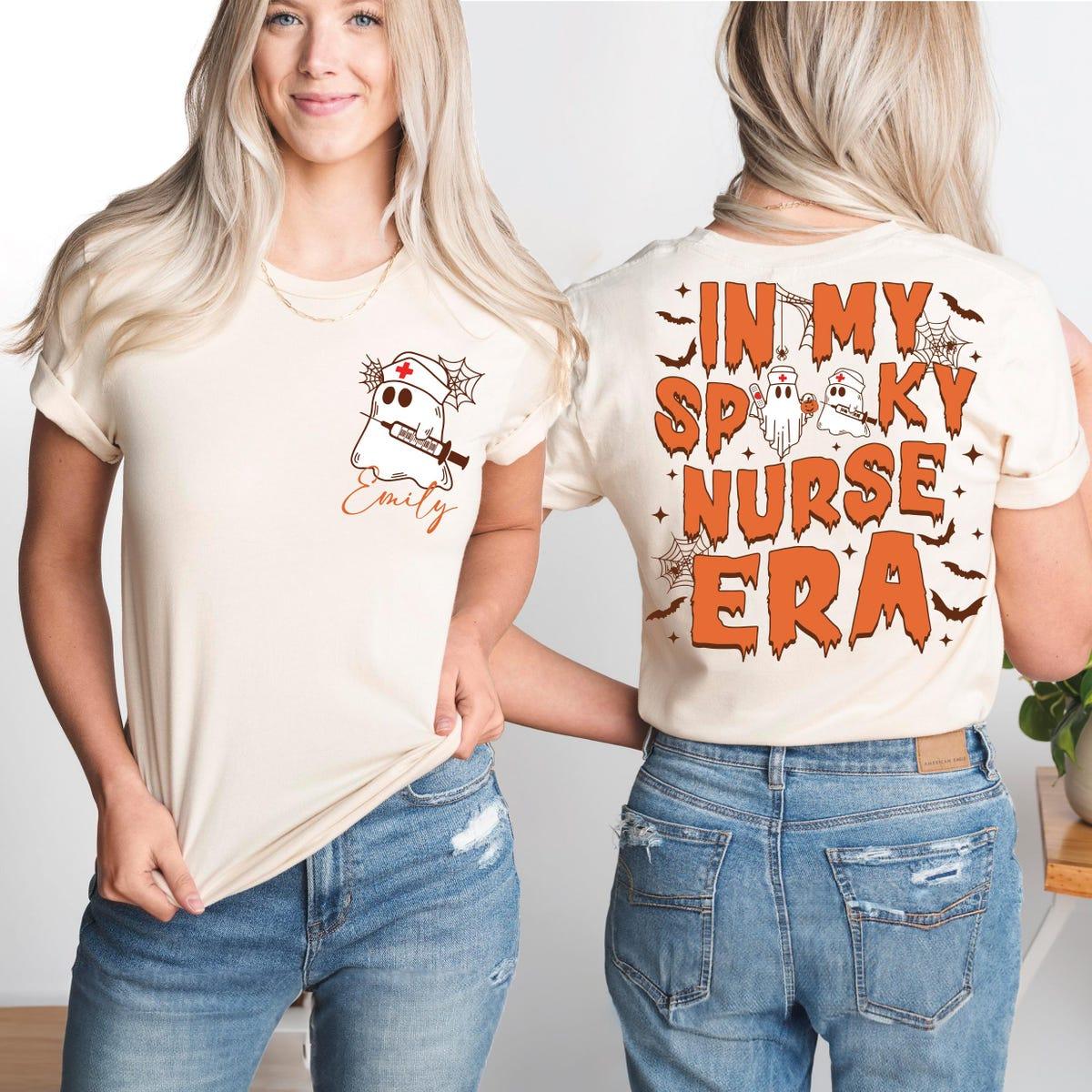 Custom Halloween Nurse In My Spooky Nurse Era Shirt 2