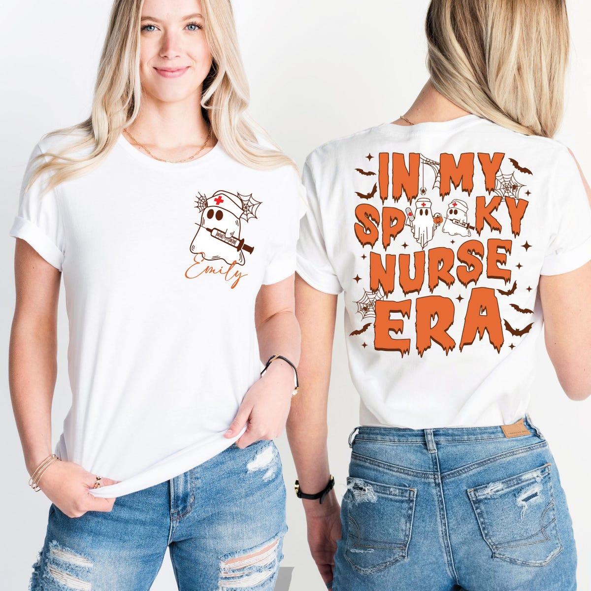 Custom Halloween Nurse In My Spooky Nurse Era Shirt 4