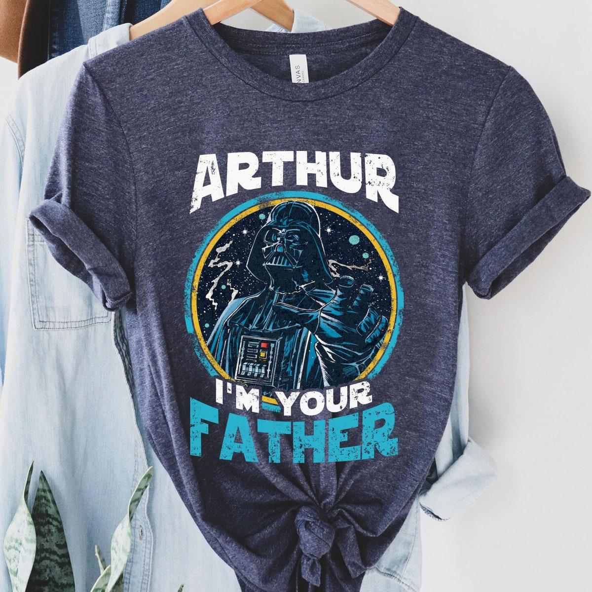 Custom Kid Name Darth Vader I'm Your Father Personalized Star Wars Dad Shirt 2