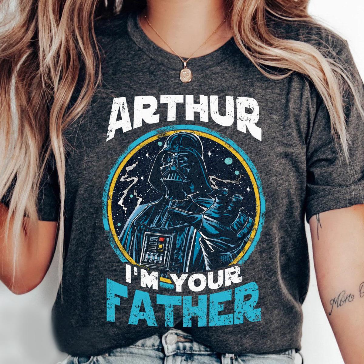 Custom Kid Name Darth Vader I'm Your Father Personalized Star Wars Dad Shirt 3