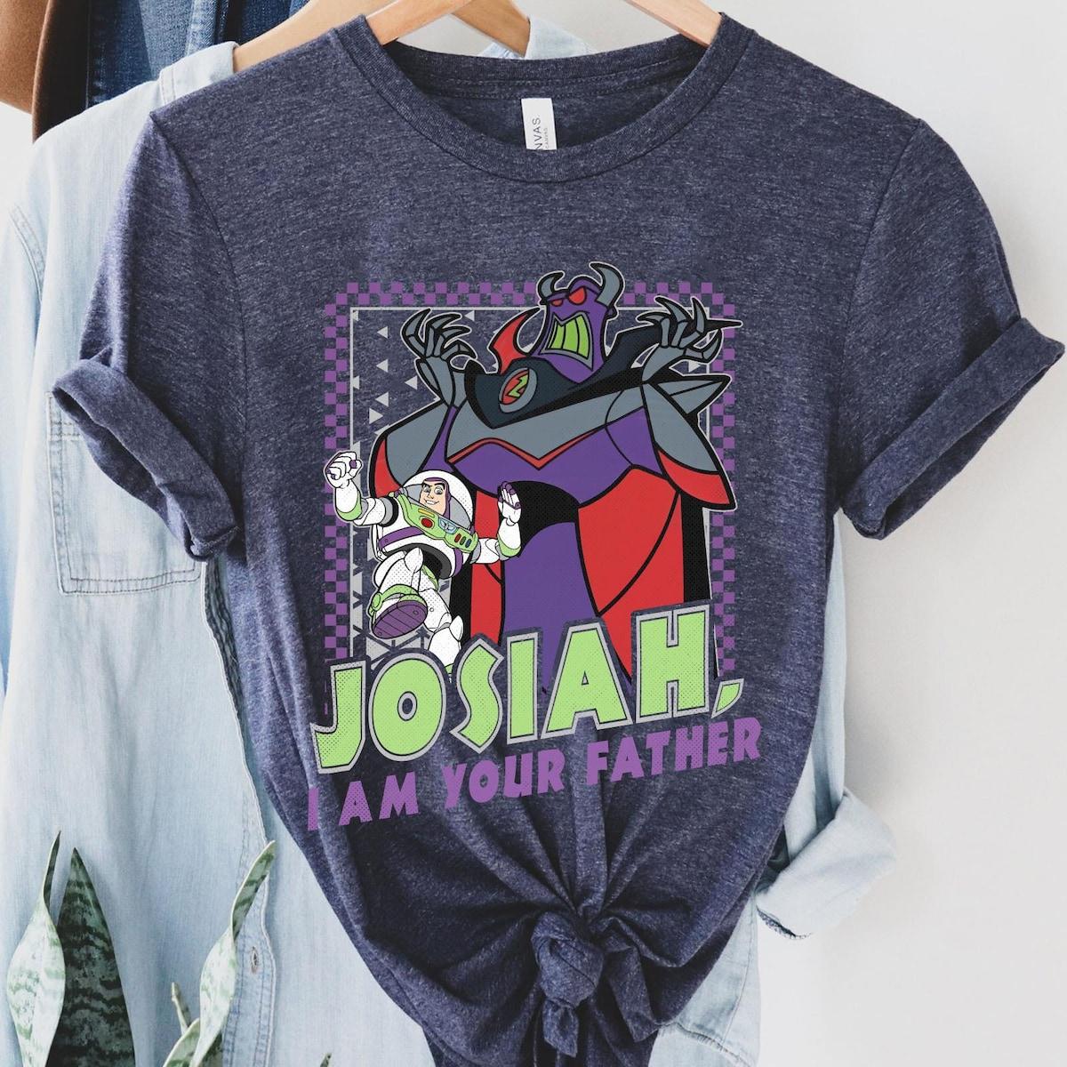 Custom Kid Name Zurg And Buzz Lightyear I Am Your Father Checkered Shirt 1