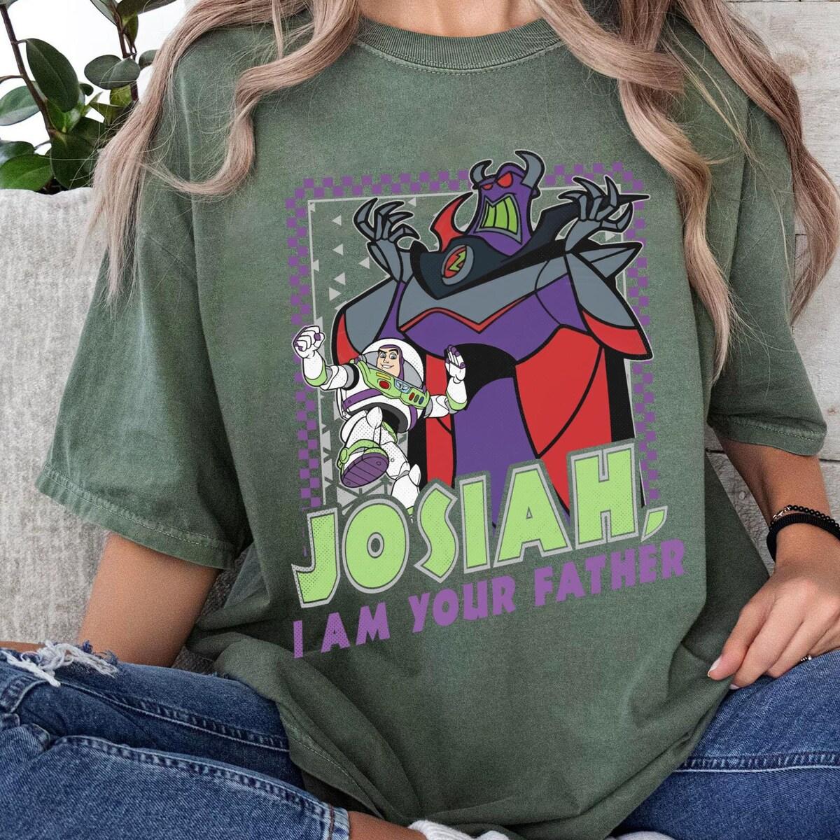 Custom Kid Name Zurg And Buzz Lightyear I Am Your Father Checkered Shirt 2