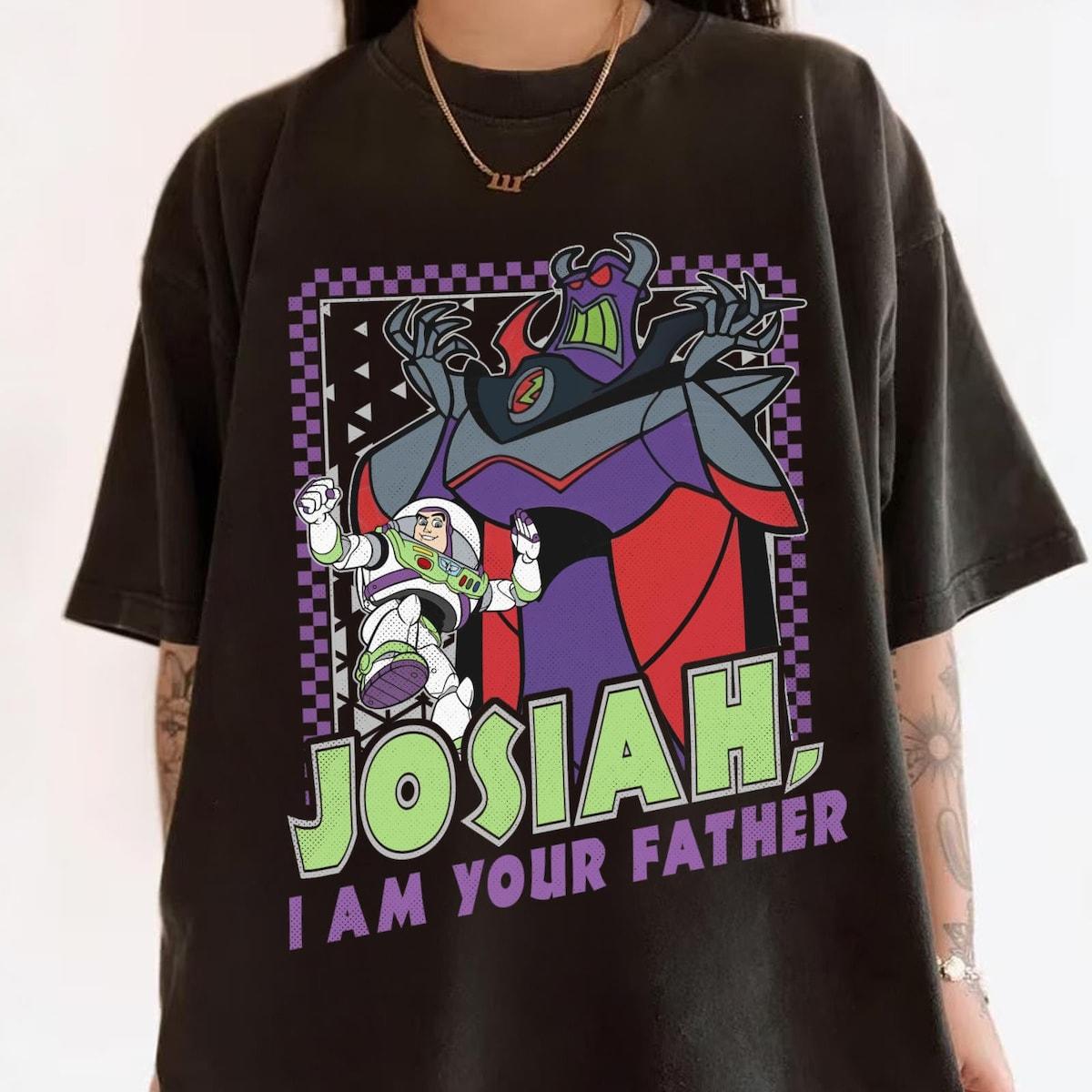 Custom Kid Name Zurg And Buzz Lightyear I Am Your Father Checkered Shirt 3