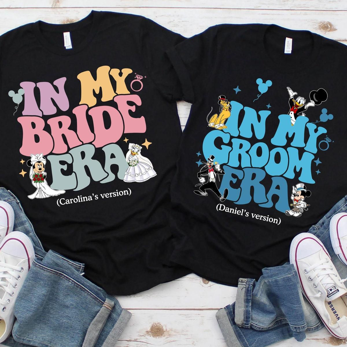 Custom Mickey And Friends In My Bride Groom Era Shirt 1