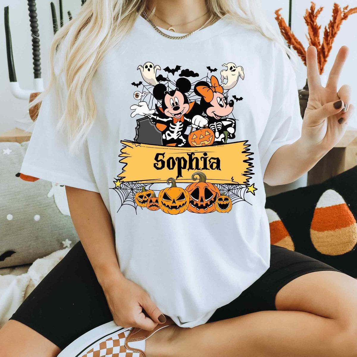 Custom Mickey And Minnie Halloween Shirt 2