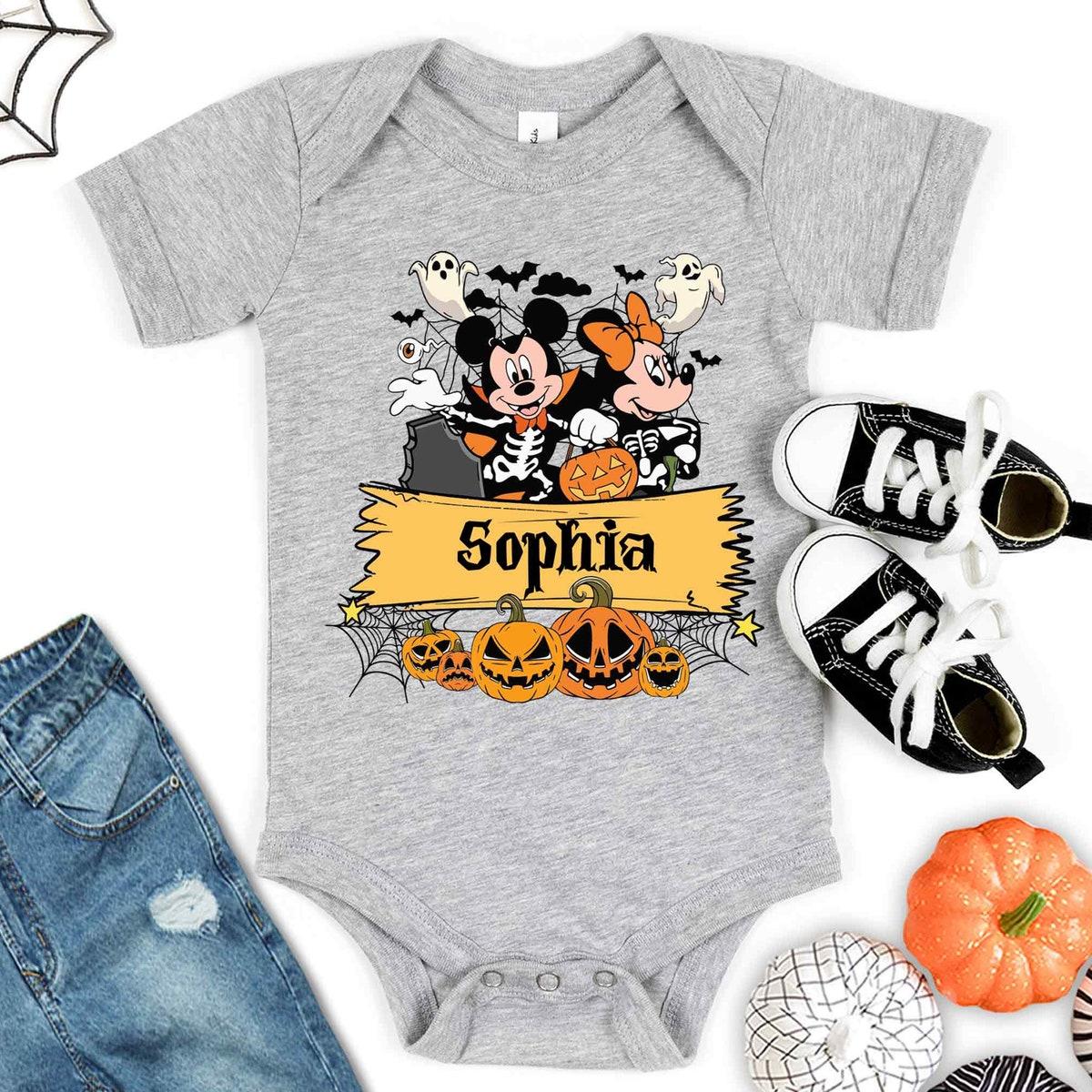 Custom Mickey And Minnie Halloween Shirt 4