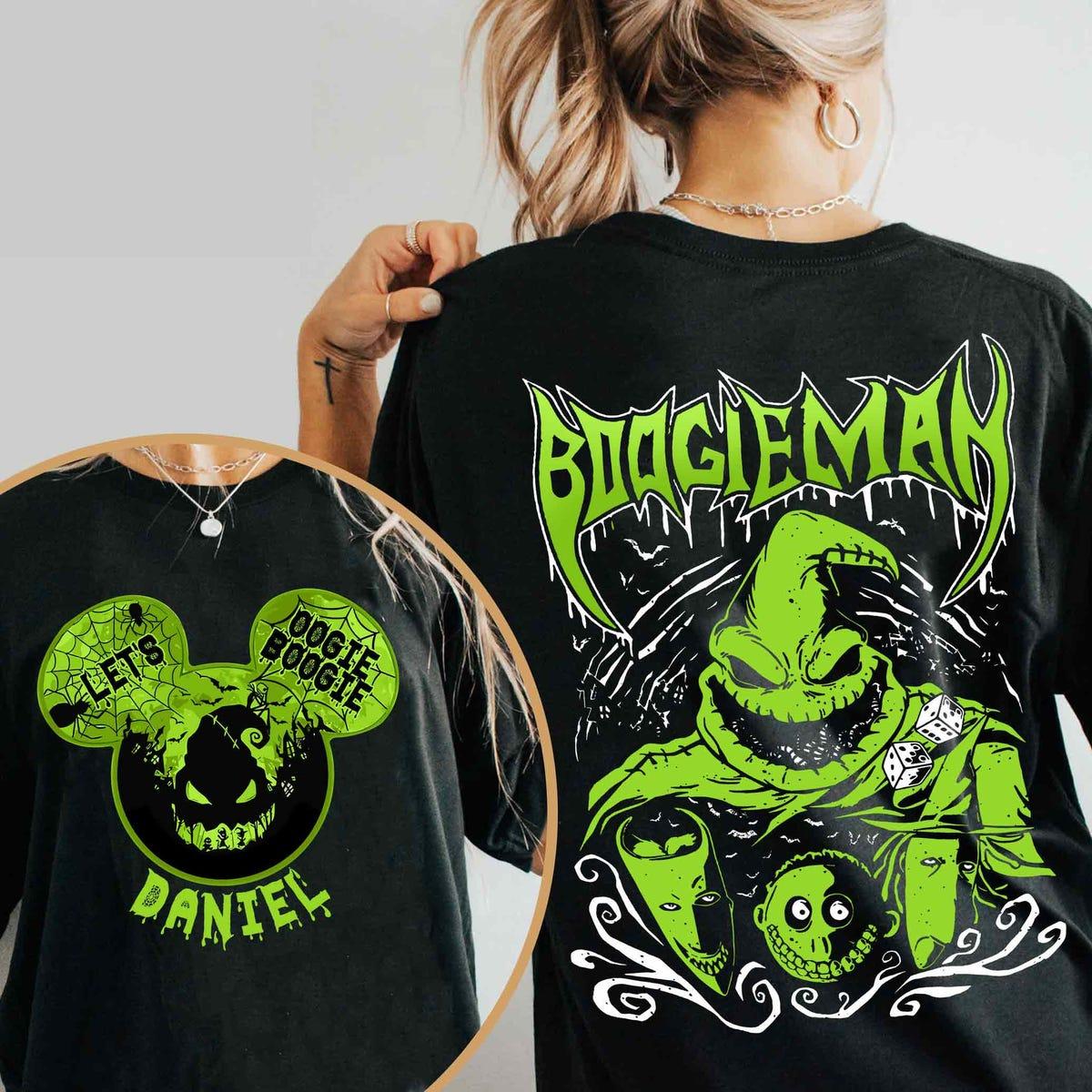 Custom Mickey Ears Boogieman Lock Shock Barrel Let's Oogie Boogie Shirt 1