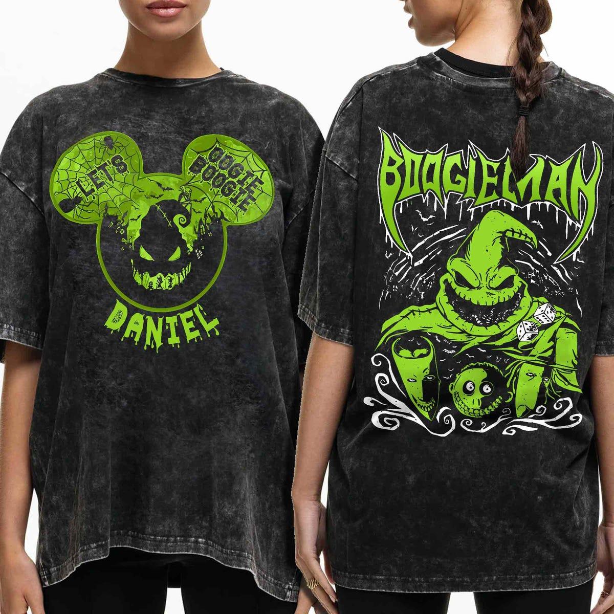 Custom Mickey Ears Boogieman Lock Shock Barrel Let's Oogie Boogie Shirt 2